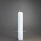 23cm x 3.8cm (9" x 1½") Tall White Pillar Candles With Stearin